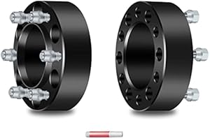 ECCPP 2pcs 6 Lug Hubcentric Wheel Spacers 6x5.5 to 6x5.5 12x1.5 106mm 2 inch fits for Pickup for Sequoia for T100 for Tacoma for Tundra