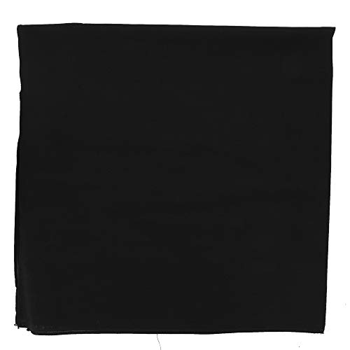 Motique Accessories Extra Large Solid Bandana 27x27 Inch - Black