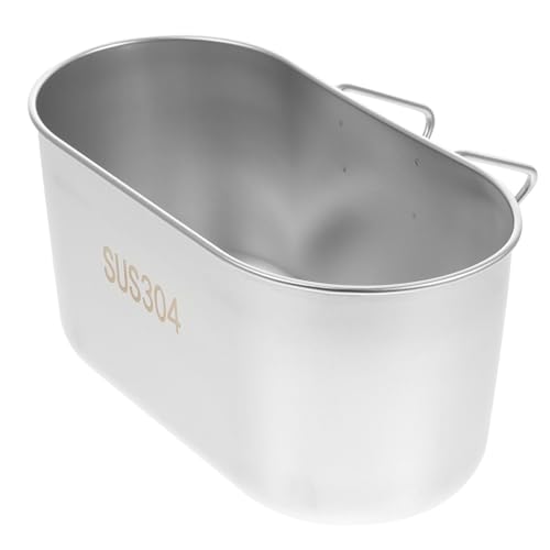 HOMOBABE estante de la cesta del escurridor drenar colador de alimentos cesta de drenaje sobrante cable cesta escurridor de alimentos cesta de frutas Acero inoxidable Silver