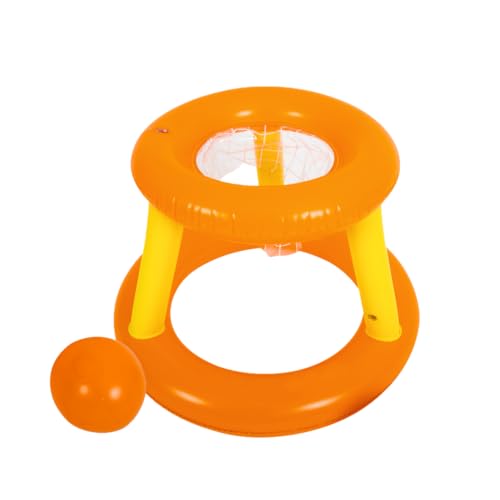 AMATOYS - Canasta Hinchable Y Flotante - Juguetes Piscina Hichable Set - Aro De Baloncesto Flotante - Juguetes De Flotador Piscina Ninos - Juegos Piscina para Verano, Fiestas