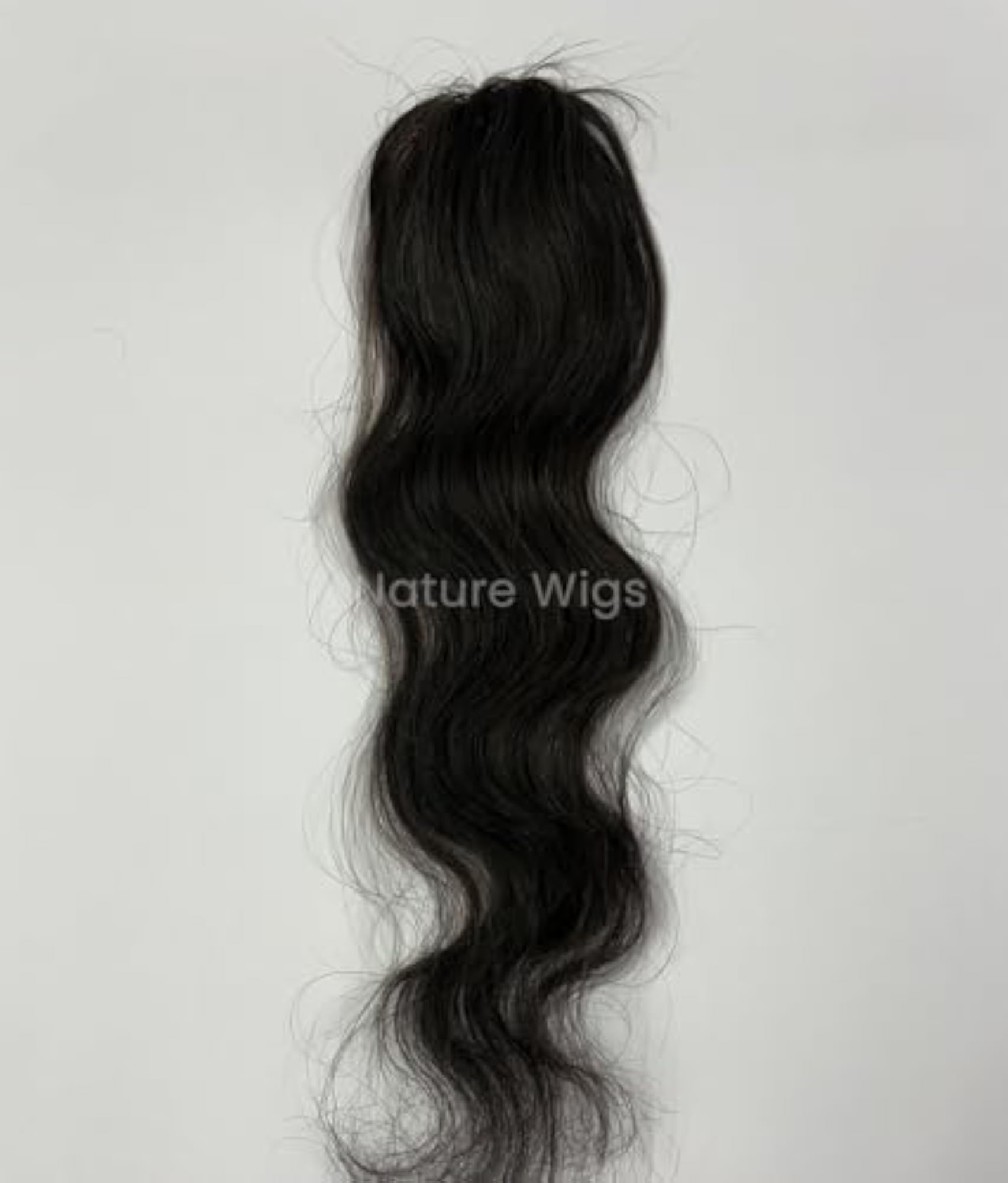 Mini Hair Topper Lightweight Hair Volume Patch, Black