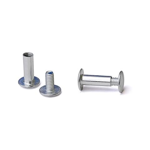 TruBind Aluminum Chicago Screw and Post Sets | 5/8 inch Post Length | 3/16 inch Post Diameter | Silver-Colored | 100 Screws and 100 Posts Cover