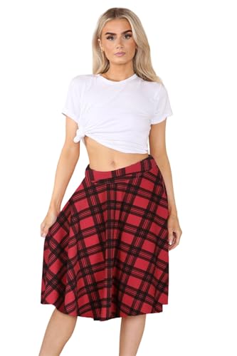 Jupe patineuse taille haute confortable pour affiner la silhouette
