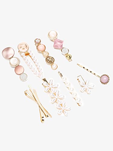 5pc Hair Pins & Clips Combo Set, Colourful Accessories