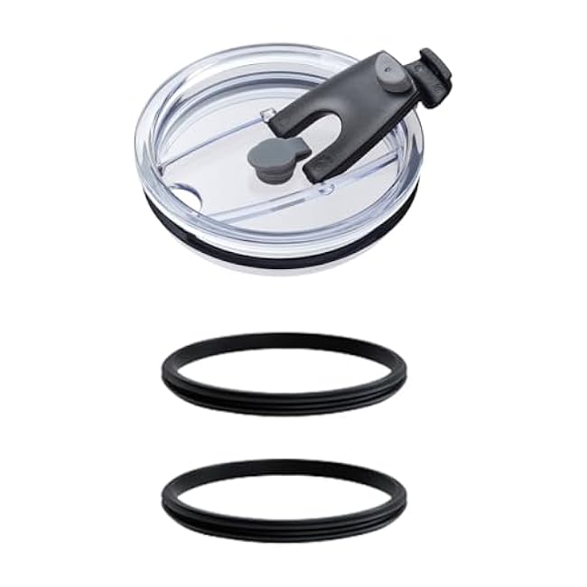 Insulated Mug Tumbler Lid Gasket Replacement, 2 Pack Rubber Ring Seals for 50oz Mug
