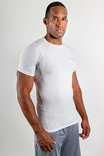 Image of DEVOPS 3 Pack Men's Athletic Short Sleeve Compression Shirts