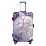 Woshuwo Funda elástica para equipaje de viaje, a prueba de polvo, resistente a los arañazos, para maleta, apta para 22-24 pulgadas