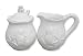 Blue Sky Ceramic Seahorse Sugar & Creamer Set, White