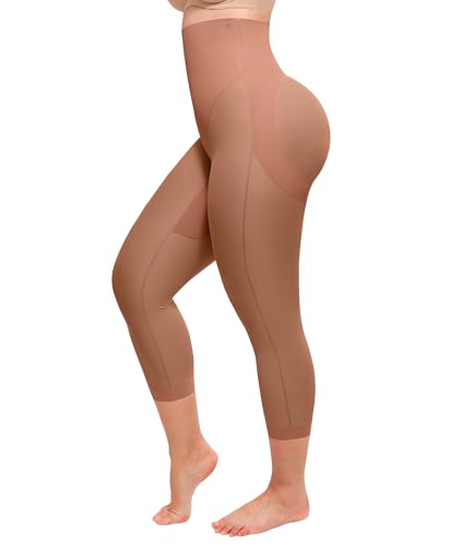 SHAPELLX Tummy Control Shapewear for Women Capris Leggings Underwear Thigh Slimmer Body Shaper Butt Lifting Seamless Panties