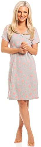 Camille Womens Smooth Soft Cotton Summer Nightshirts