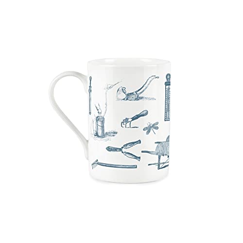 Purely Home Dads Gardening Mug - Bone China Vintage Style White Garden Coffee/Tea Present Gift - Image 2