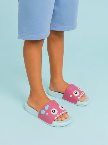 Image of URJO Kids's Sliders /Slippers Lightweight Super Flexible Arch Support Durable Anti Skid & Stylish Dailywear Sliders /Slippers for Boy's & Girl's