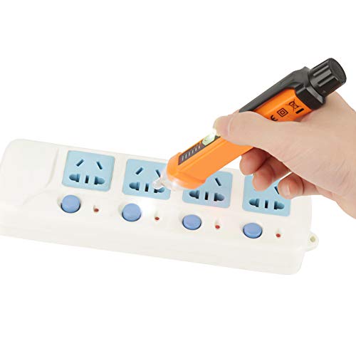 Image of NonContact Voltage Detector, AC12-1000V NCV Detector Voltage Tester Pen with LED Indicator NonContact Voltage Tester for Electric Circuit Polarity Voltage Detector