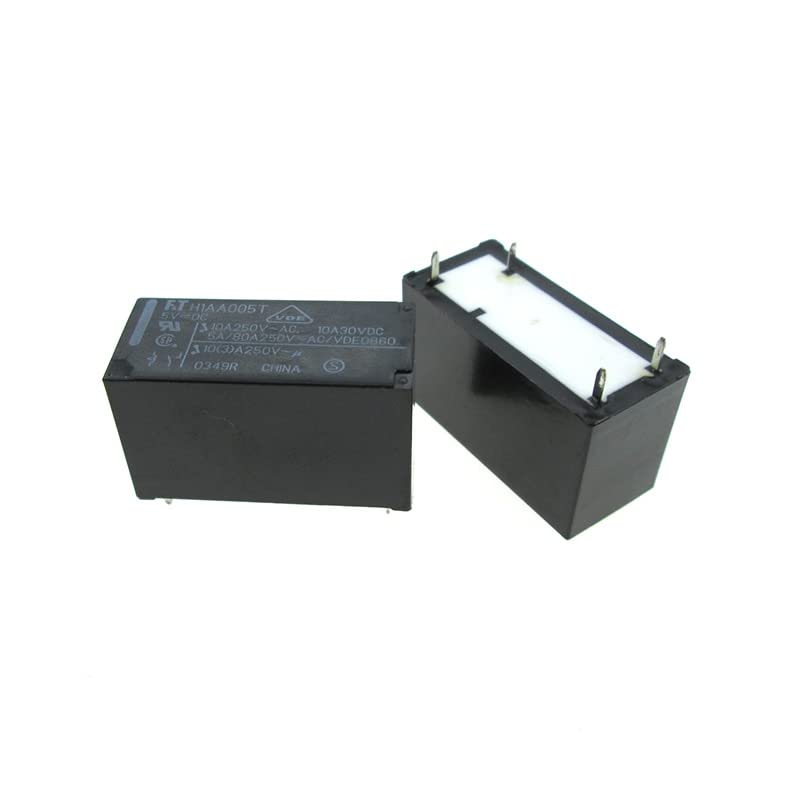 Relais 5 V FTH1AA005T pour circuit imprimé - Commutateur CC 10 A 250 CA 4 broches x5