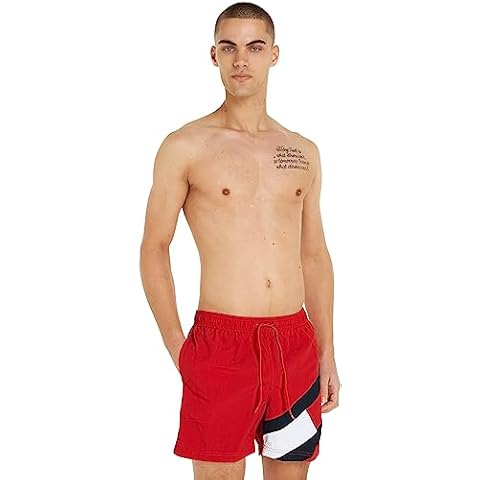 Short de Bain Tommy Hilfiger Rouge Cover