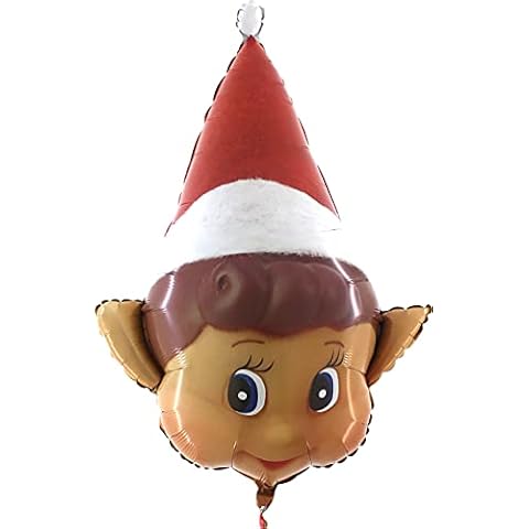 Toyland® Elves Behavin' Badly Naughty Elf Christmas Shaped Foil Balloon - Inflate with Air or Helium ((ELF BALLOON)) Cover