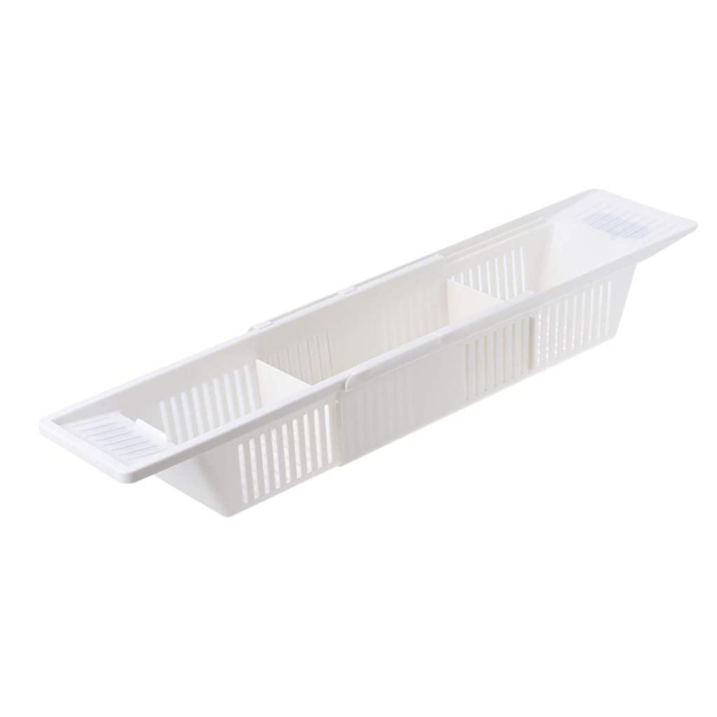 Caddy de baignoire plastique étirable plateau de rangement salle de bain