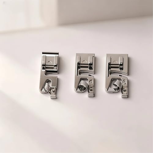 Set de 3 Pies Dobladillo Enrollado para Máquina de Coser miniatura 4
