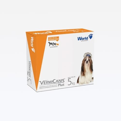 Vermicanis Plus, Vermífugo para Cães de Pequeno Porte até 5kg, 4 ...