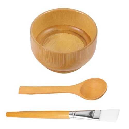 Didiseaon Facial Care Mixing Bowl Set Bamboo Diy Mask Tools Face Mask Mixing Bowl Brush Spatula Skincare Tools Kit