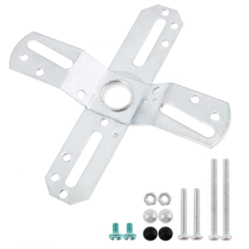 Image of RTNLIT 4 inch Light Fixture Mounting Bracket, Universal Chandelier Crossbar 180 Rotation and Fixed, Cross-Shaped Lighting Parts with Screws and Nuts, 2 Packs