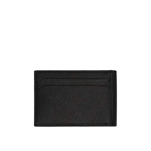 DRAKEHAUT Slim Saffiano Genuine Leather Dual Card Holder Minimalist RFID Blocking Credit Card Case - 10 CC - Image 3