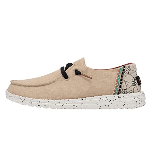 Image of HEYDUDE Women's Wendy Chambray | Women's Shoes | Women's Lace Up Loafers | Comfortable & Light-Weight