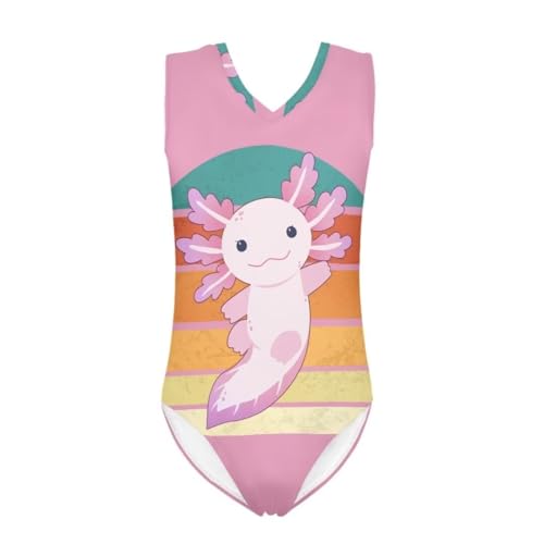Image of Girls' Swimwear for 3-14 Cartoon Bathing Suit Girl Swimsuit Gym Leotard