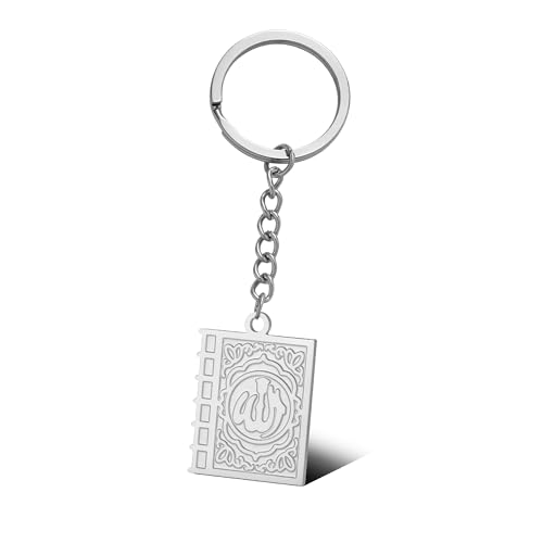 SIPURIS Keychain with Allah Square-shaped Keychain Islam Surah Koran Muslim Amulet Allah Keyrings Religious Keychain Jewelry, Allah-k-s, 1.06*0.79in/27*20mm SIPURIS Keychain with Allah Square-shaped Keychain Islam Surah Koran Muslim Amulet Allah Keyrings Religious Keychain Jewelry, Allah-k-s, 1.06*0.79in/27*20mm