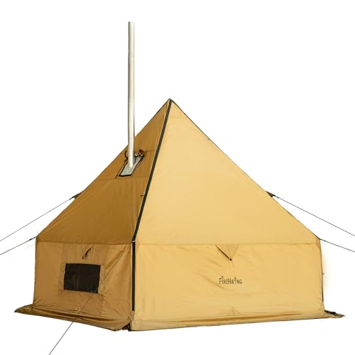 Image of FIREHIKING Yurt Tent with Stove Jack Camping Hot Tent Outdoor 1 Person 6.6ft