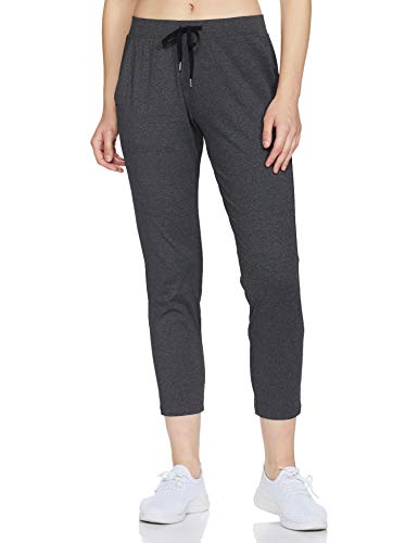 Image of Enamor Mid Rise 7 /8th Length Drawstring Closure Travel Pants for Women - Relaxed Fit, Quick Dry, Antimicrobial - E068