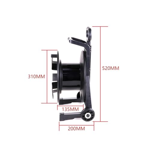 Carrete de cable retráctil de 10 m A1037-Wheel resistente para pared 7