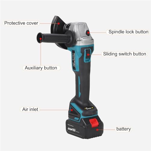 Amoladora angular 18V sin cables para solucionar cortes difíciles 4