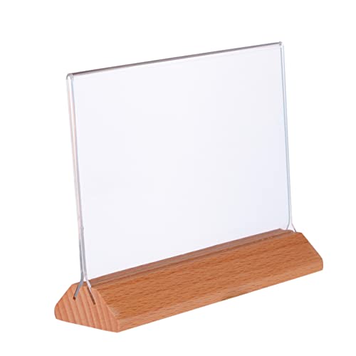 MUCKLILY Crylic Sign Holder Table Menu Holders Display Stand Picture Stands for Table Card Display Stand Holder