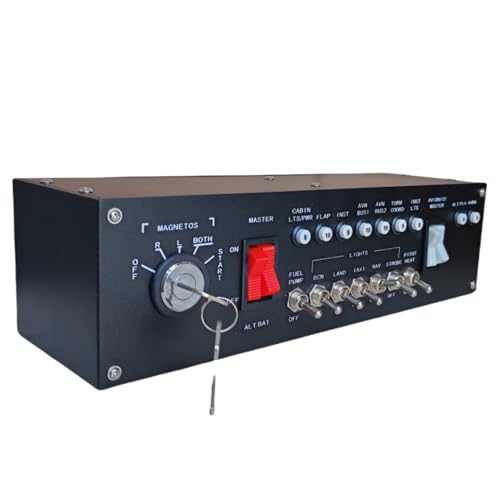 Image of Meza-Ignition Panel for Flight Simulator game MSFS2020, X-Plane for a Home Cockpit or Standalone use on a Desk