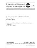  ISO 1791:1983, Construction de bâtiments -- Coordination modulaire -- Vocabulaire