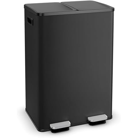 Goplus 16 Gallon Stainless Steel Trash Can Cover