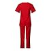 Scrubs for Women Set Stretch Fabric Medical Uniform &Jogger Pant Breathable Scrub Top Tretch V-Neck Healthcare Top