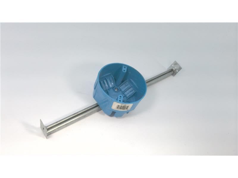 Carlon B620K 4" Round Ceiling/Fixture Box with Bar Hanger, Non-Metallic
