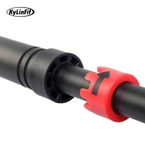 Barre de traction professionnelle pour la maison - Charge maximale : 180 kg - Réglable rapidement (65-100 cm) - Sûr sans perçage grâce au système de crémaillère et au rembourrage en PVC – Image 4