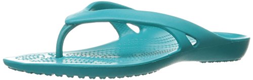 Crocs Kadee II Flip Flops | Sandals for Women, Turquoise, 9