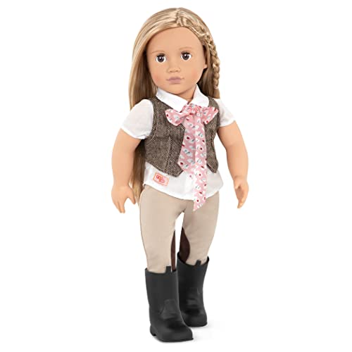 Our Generation Pigiama Onesies Funzies Per Bambole 46 Cm - Tutina Rosa Con Stampe A Stelle E Accessori - 3