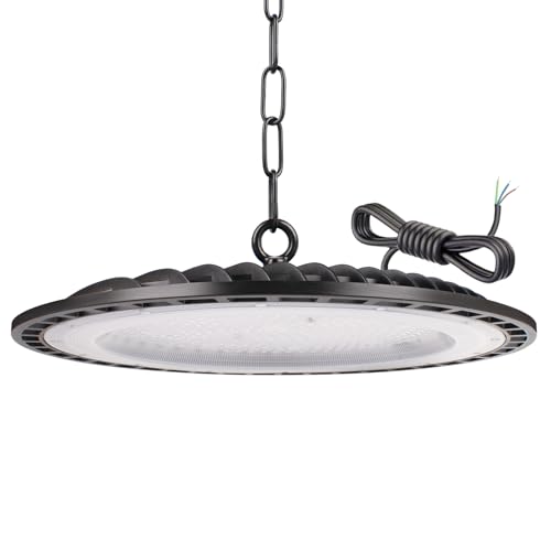 Tayire 300W Naves Industriales LED, 30000LM UFO Lámpara Alta Bahía IP65 Foco LED Taller Lámpara Campana Industrial UFO para Fábricas, Aeropuerto, Patio, Restaurante