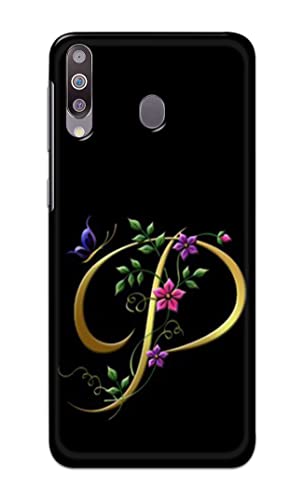 Image of Printed Hard Back Cover Case for Samsung Galaxy M30 Back Cover (Alphabet P) -1803