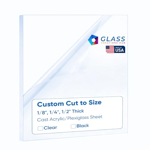 Custom Cut to Size Clear Plexiglass Sheets - Cast...