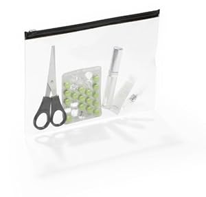 Durable Reißverschlusstasche A5, 5 Stück, transparent