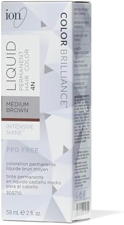 ion 4N Medium Brown Permanent Liquid Hair Color