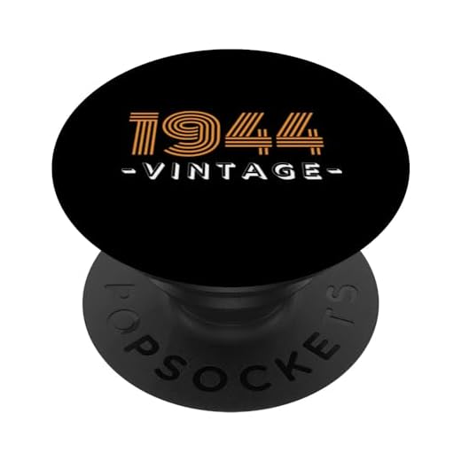 1944 Vintage Milestone Retro Cumpleaños Fiesta Vintage PopSockets PopGrip Intercambiable