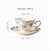 fanquare Juego de Taza de Café y Plato de Porcelana con Borde Dorado 180ml Imagen de fanquare Juego de Taza de Café y Plato de Porcelana con Borde Dorado 180ml
