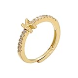 Cadeau idéal : c'est une bonne alternative pour les alliances, design élégant et simple qui ne s'efface jamais. Pour les mariages, les fiançailles, la Saint-Valentin, les fêtes, les anniversaires ou au quotidien, cette bague délicate vous donne toujours un look superbe et vous serez toujours à la mode